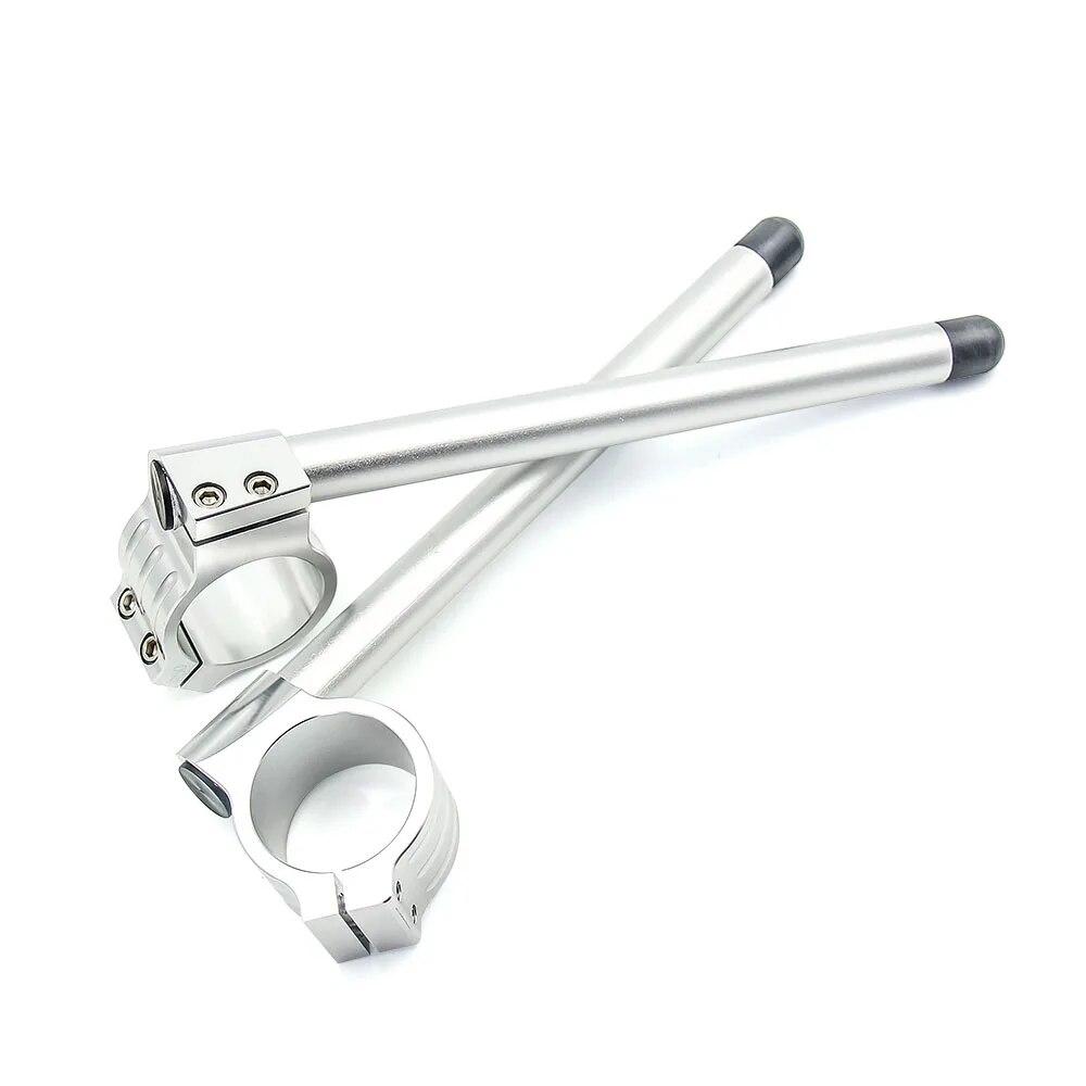 Руль мотоцикла, гоночный, регулируемый с ЧПУ, 32, 33, 35, 36, 37, 39, 41, 45, 48, 50, 51 мм, клипсы, вилка, руль, ручка, бар, кафе Racer