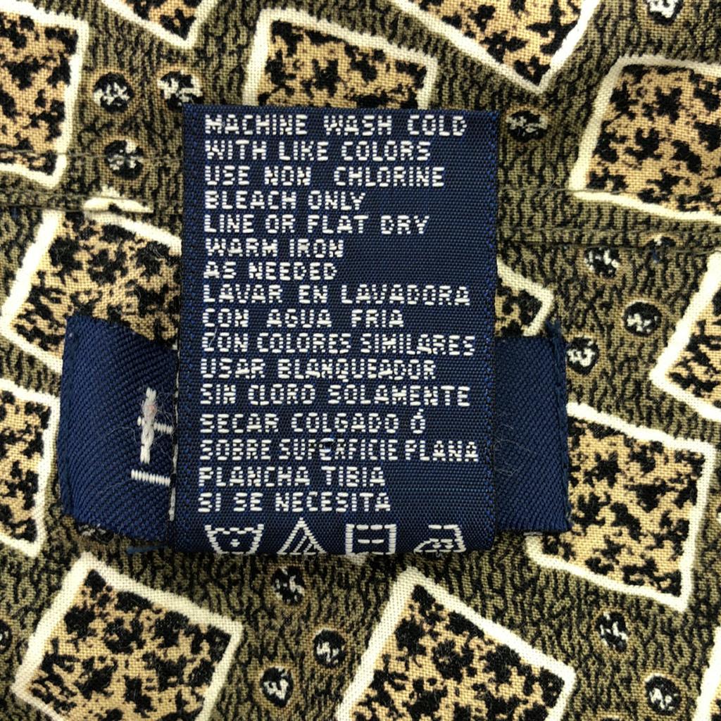 Honors 90s 00s Old Overall Handle Short Sleeve Open Color Shirt L Khaki Men's Used