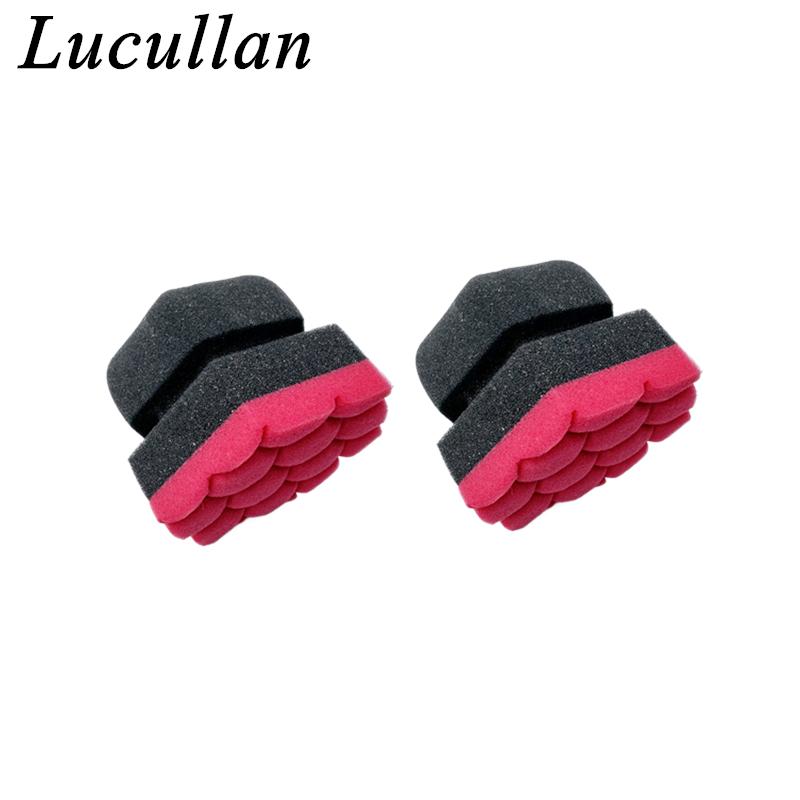 Многоцелевой пенный губчатый аппликатор Lucullan для детейлинга автомобиля, обеспечивающий беспроблемное нанесение аппликатора для шин