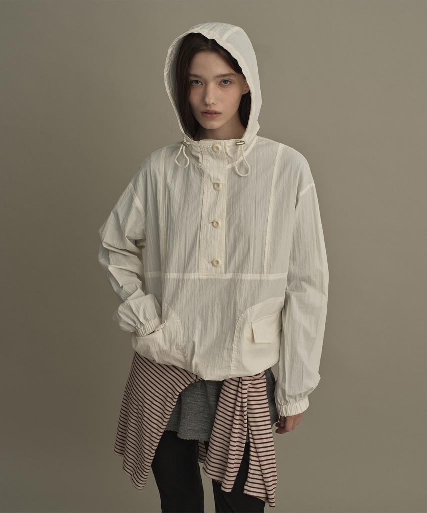 MOAT Casual Hoodie Anorak (Sand Ivory)