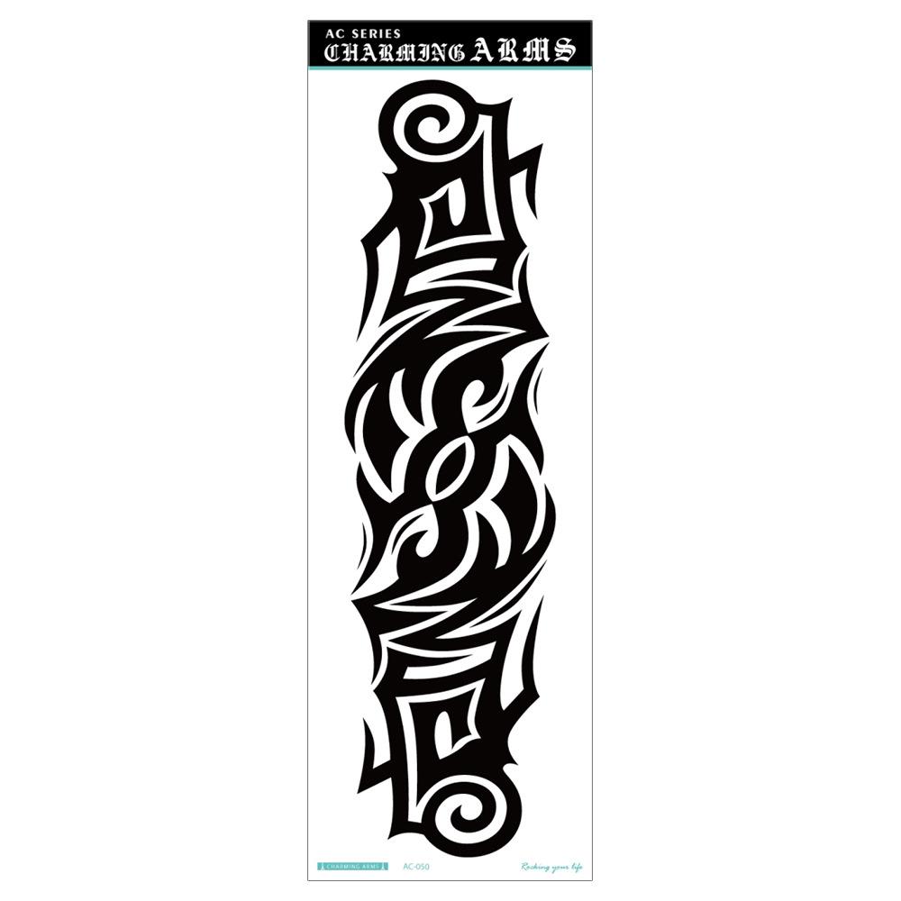 Waterproof Full Arm Tattoo Sticker - Trendy Floral Design