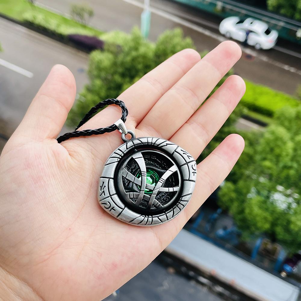 Модное ожерелье Infinity Time Stones Eye of Agamotto Rotatable Jewelry Kpop