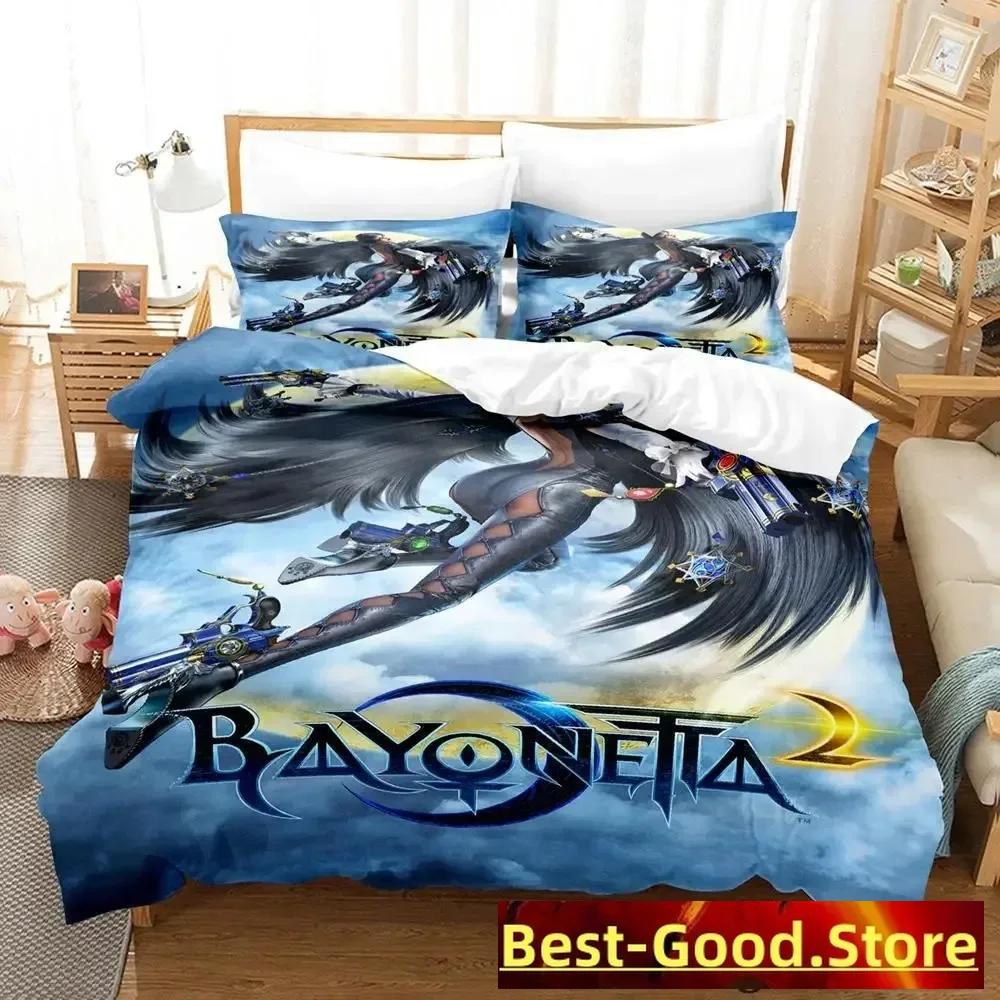 Постельное белье Bayonetta Односпальный Полуторный Двуспальный Кингсайз Комплект постельного белья Взрослый Детский Спальня Комплекты пододеяльников Аниме Parure De Lit Кровать