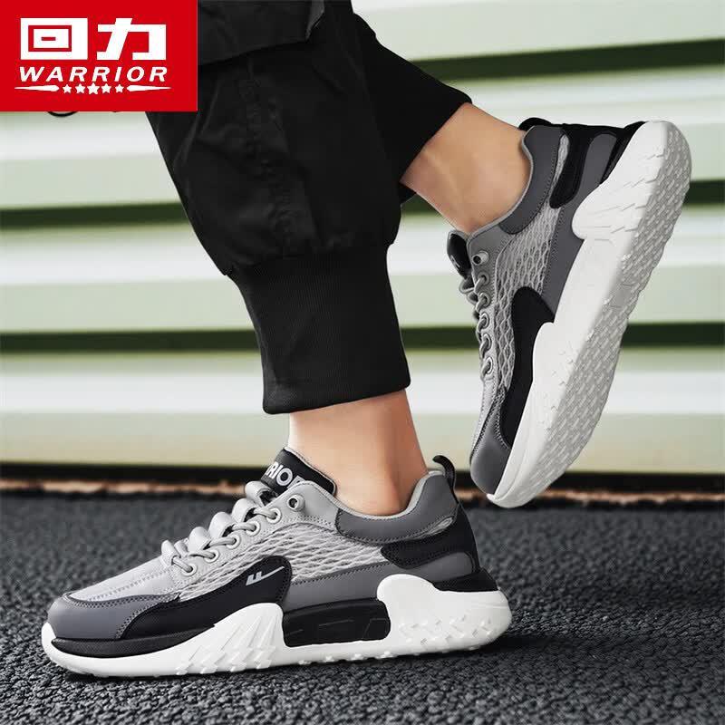 Warrior Мужские дышащие сетчатые кроссовки-слипоны Agam в стиле "Dad Shoes"