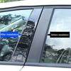 6pcs Glossy Black Car Window Pillar Posts Trim Cover Fit For Volkswagen Polo Mk4 (9N)4-Door Sedan 2002-2010 Car Stickers