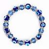 Lucky Eye Glass Beaded Bracelet Crystal Evil Eye Bracelet For Women Men Bracelet Fashion Jewelry Adjustable