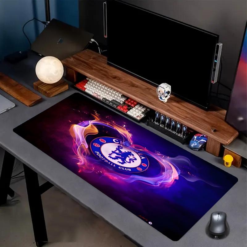 Chelsea F.C Print Mouse Pad, Anti‑Slip Desktop keyboard Mat, for PC Laptop Gaming Working Daily Use, Cool Festival Surprise Gift