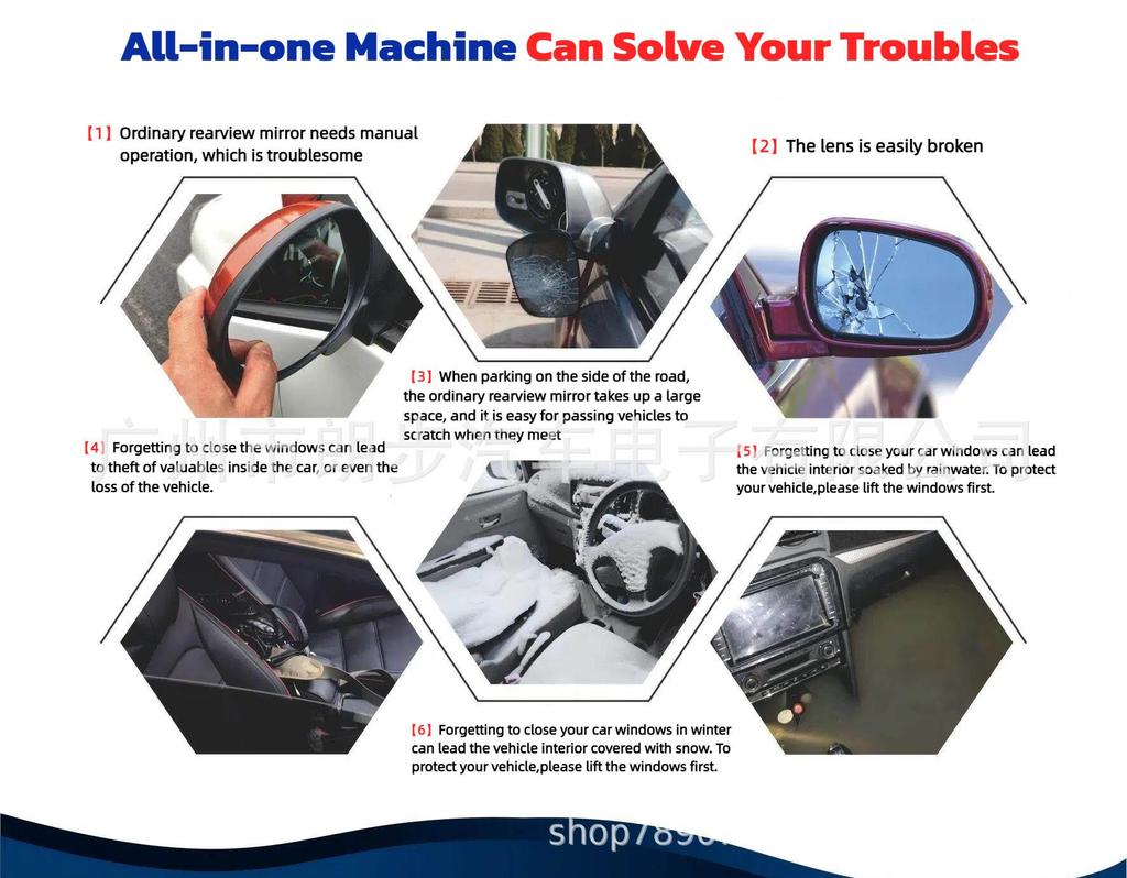 Улучшение Ford Smart Electric: Складывающееся зеркало заднего вида для автоматического заднего хода