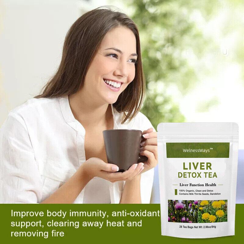 Liver Health Support Supplement - Liver Cleanse Detox & Repair 28 Tea Bags