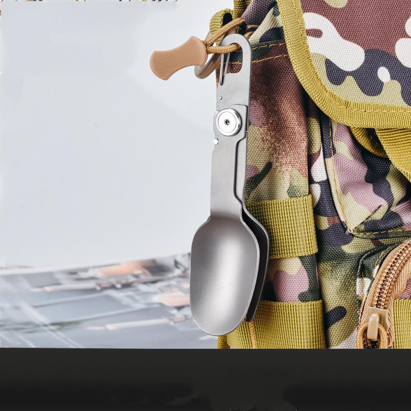 Набор столовой посуды из чистого титана для улицы и дома, нож, вилка, ложка, палочки для еды, дорожный, для кемпинга, портативный, нож, вилка, кухонные принадлежности