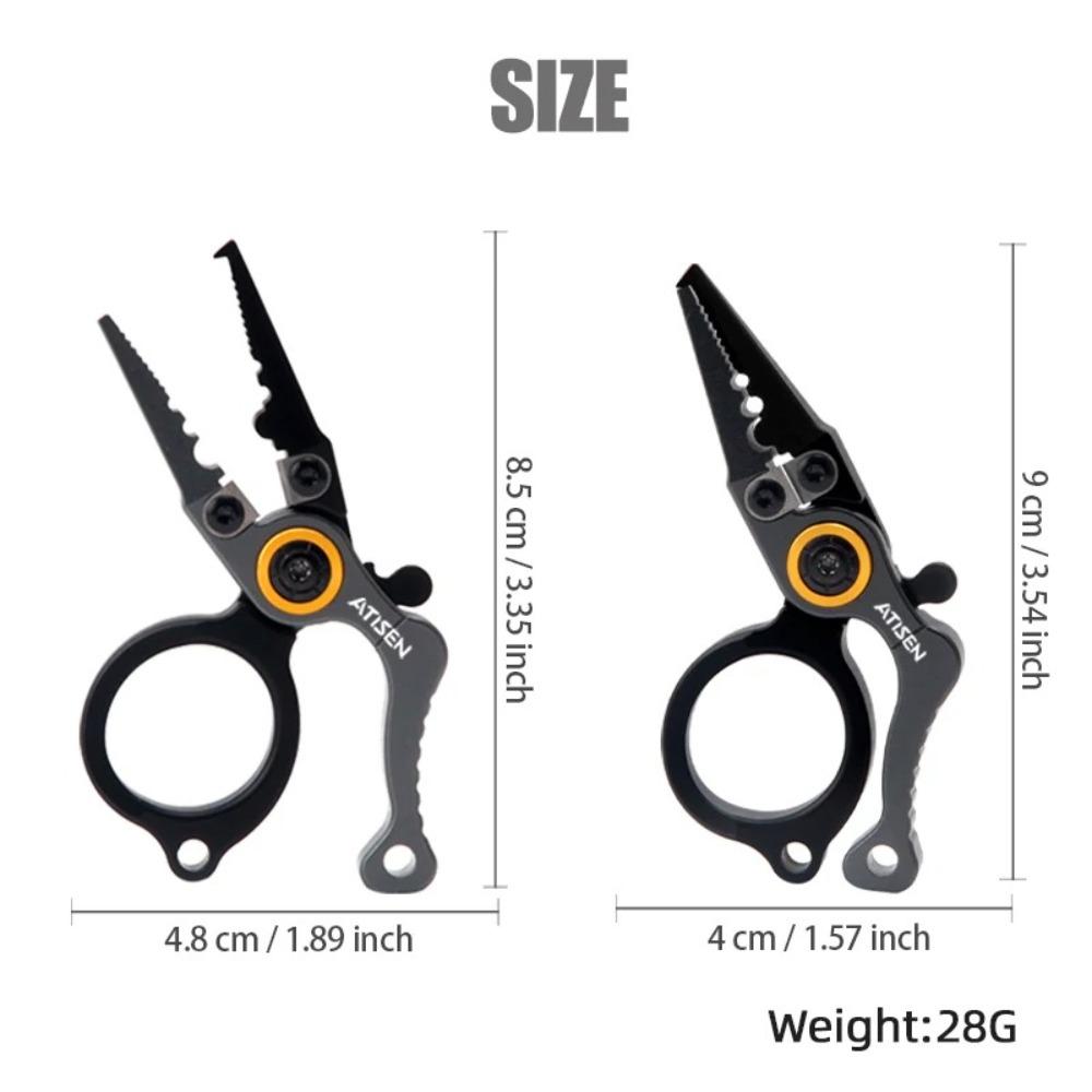 Forked ring Fishing Line Cutter Aluminum alloy Fishing Hook Remover Fishing Clamp  Fishing