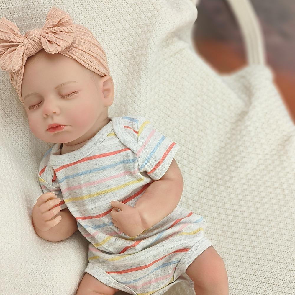 Очень похоже на 46 см кукол-реборн с мягким тканевым телом LOULOU, реалистичную спящую куколку-младенца с расписанными вручную волосами, куколку-новорожденного для детей от 3 лет