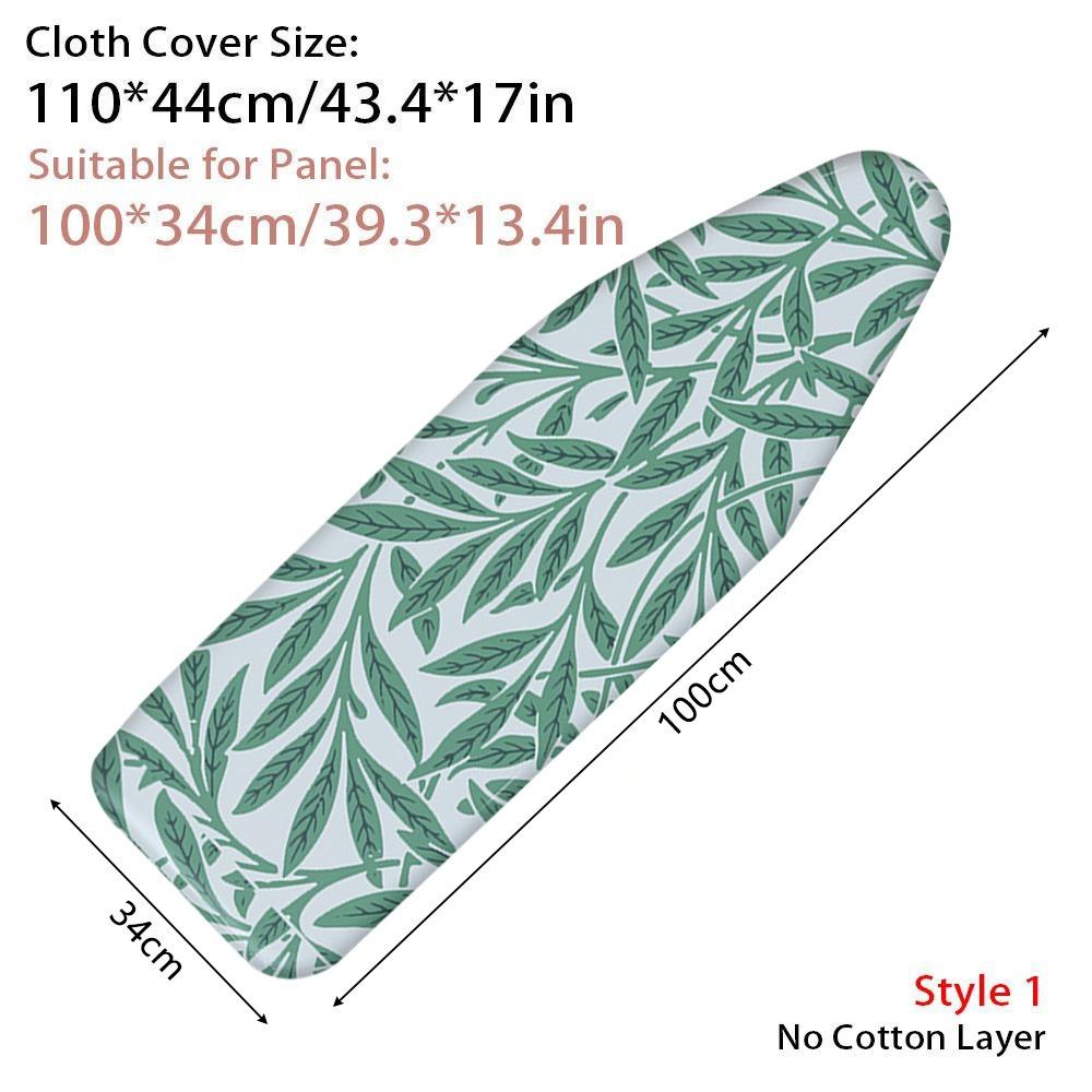 1Pcs With Elastic Edge Ironing Board Cover Stain Resistant Thick Cotton Padding Iron Heat Shield Universal Cloth Cover