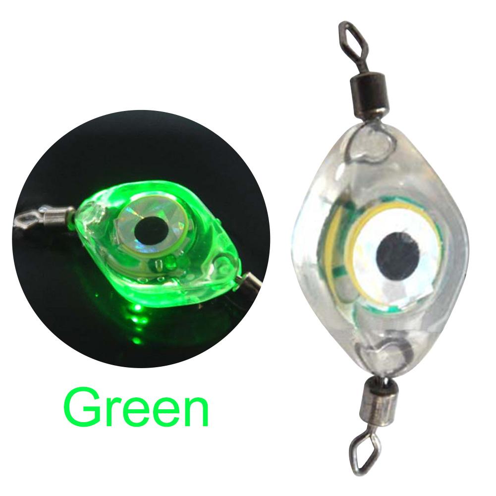 Fishing Lure Lamp Eye Shape Fishing Luminous Lure Waterproof Sensing Deep Drop for Seawater Freshwater for Underwater
