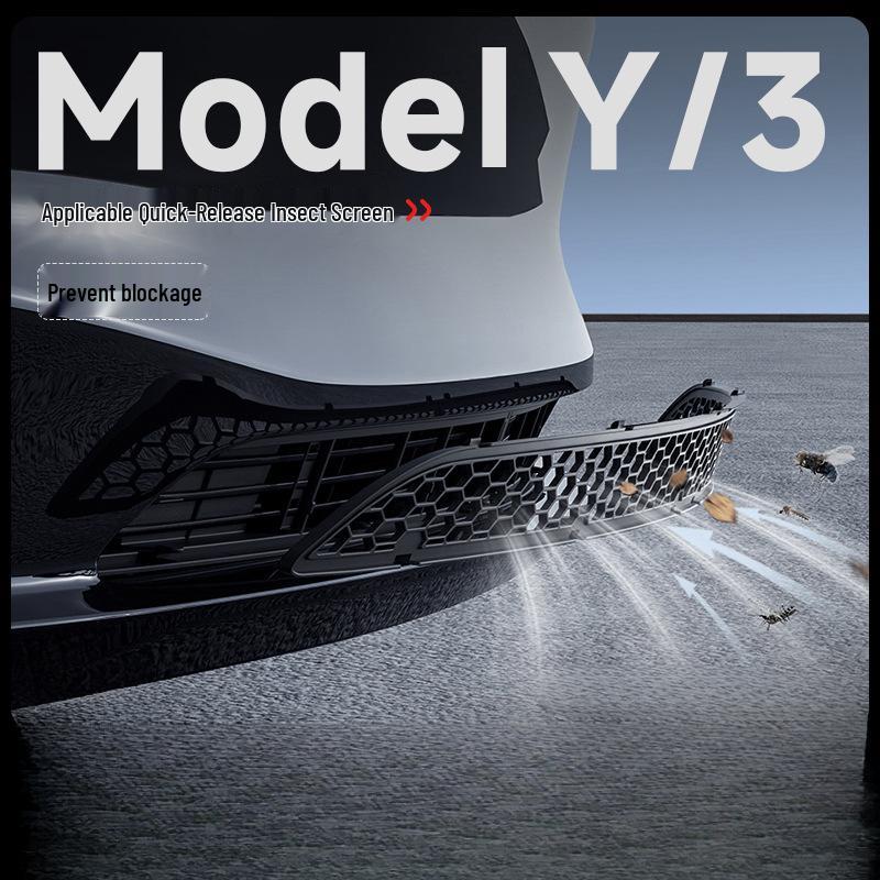 Tesla Model 3/Y Removable Insect Screen Center Air Intake Decor Accessory