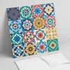 Set of PVC Tiles with Pattern for the Living Room Self-Adhesive Mosaic Patterns in a 9x30x30 cm Layout