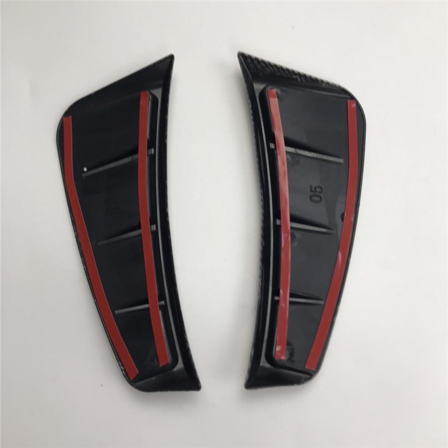 Glossy Black Car Side Fender Wing Bonnet Flares Arch Wheel Eyebrow Trim Sticker