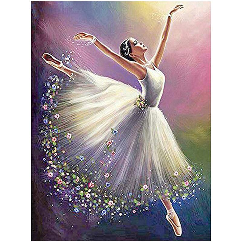 DIY 5D алмазная живопись балетный женский комплект полная дрель вышивка мозаика художественная портретная картина со стразами домашний декор подарок