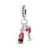 Fashion 925 Silver Beer Red Wine Cocktail Charms Beads Pendants Fit Qikaola 925 Bracelets DIY Party Jewelry