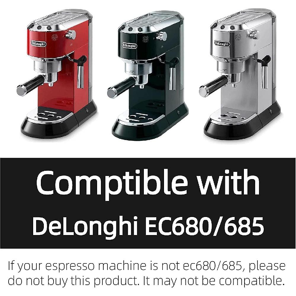 51 мм Портафильтр 3 ушка с двойным носиком совместим с Delonghi Dedica EC680/EC685/EC785/EC820/EC850/EC860-ручка ABS