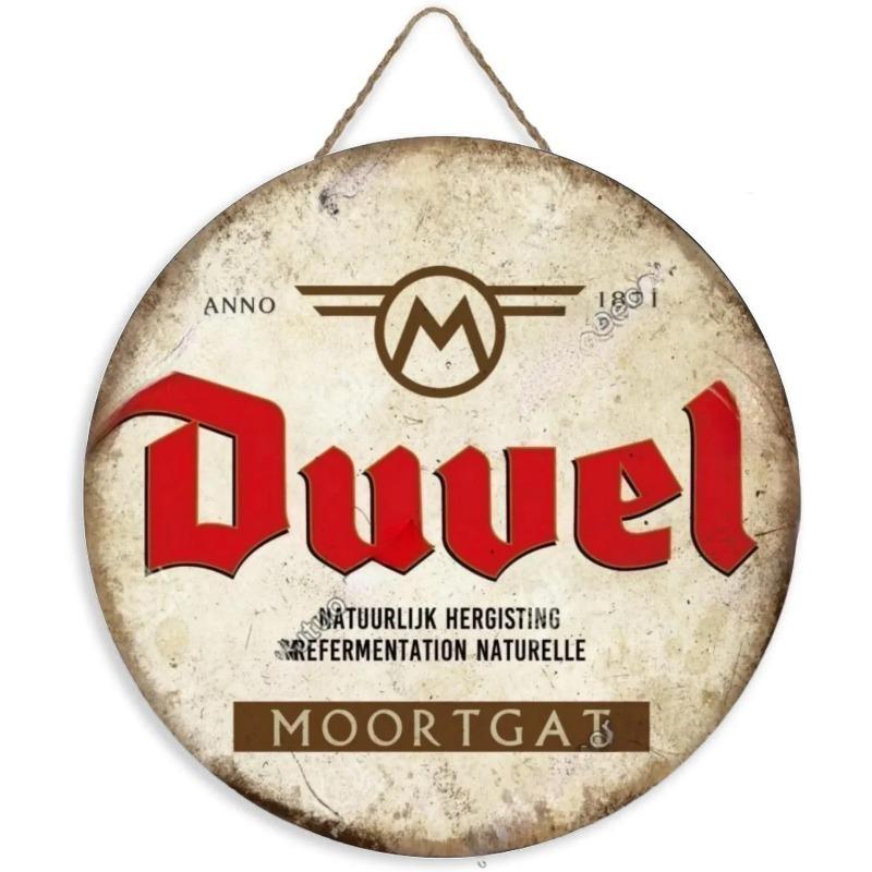 Деревянная винтажная декоративная круглая деревянная вывеска для пива, настенный декор, настенная доска для бара, клуба, мужской пещеры, настенный декор для дома из дерева для двери, стены, дома