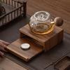 Деревянная подставка-термос для чайника Портативная уличная самоварная лампа для подогрева чая Основание для подогрева Ресторан Кофейня Резная горелка для чая Подарок
