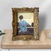 Vintage Photo Frame Picture Holder Wall Desktop Embossed Ornate for Office Home Wedding Decor