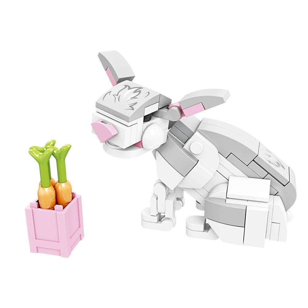 Фигурки животных Лиса Кенгуру Фигурка жирафа Модель Строительные блоки Наборы Игрушки для детей Дикие животные Детские подарки