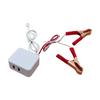 1 шт. Адаптер питания с зажимом для аккумулятора 12 В 24 В на 5 В, 3 USB-порта для зарядки мобильного телефона, аварийное USB-питание, высокая эффективность
