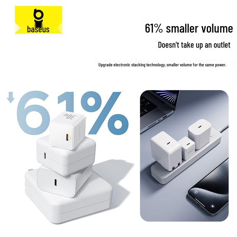 Baseus 30 Вт GaN PD Быстрое зарядное устройство