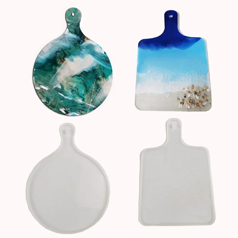 Форма для подноса с ручкой своими руками Кристаллическая эпоксидная форма Подставка для компота Японская тарелка Силиконовая смола Компот