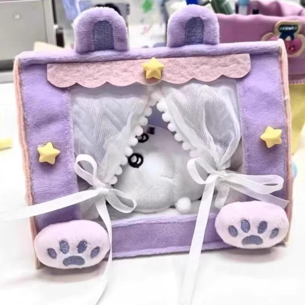 Настольные украшения Кукла Палатка Сцена Модель Игра понарошку Хлопковая кукла Кровать Миниатюрная кукольная мебель Кукольная кровать для сна Подарок для девочки