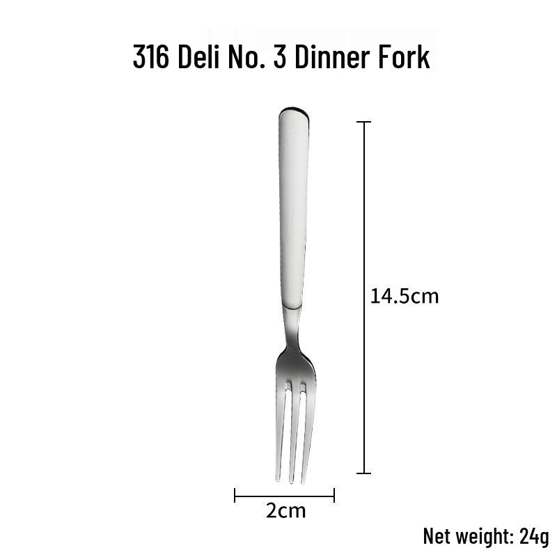 Набор столовых приборов из нержавеющей стали 316: Суповая ложка, Фруктовая вилка, Половник, Скребок для западной кухни