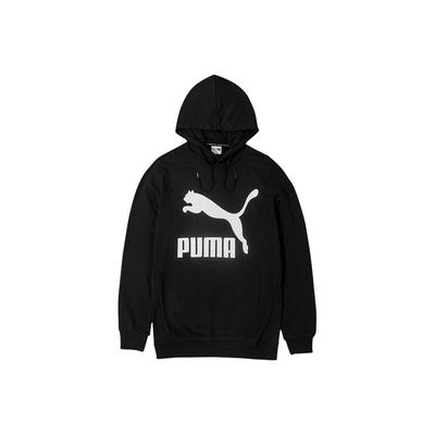 Puma Толстовка с капюшоном с большим логотипом на шнуровке унисекс Черный 579071-01