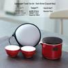 Shangqi Japanese Style Portable Ceramic Travel Tea Set