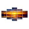 5PCS Modern Canvas Painting Wall Art Sea Landscape Print Poster Artwork for Home Decor