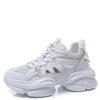 Dad's Shoes for Women Spring New Style Breathable Mesh Casual Sports Shoes Thick Sole Inner Heightening White Women's Shoes