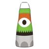 Funny Cute Cookies Monsters Cartoon Apron Chef Cooking Tablier Sleeveless Bib Kitchen Cleaning Pinafore for Women Men Painting