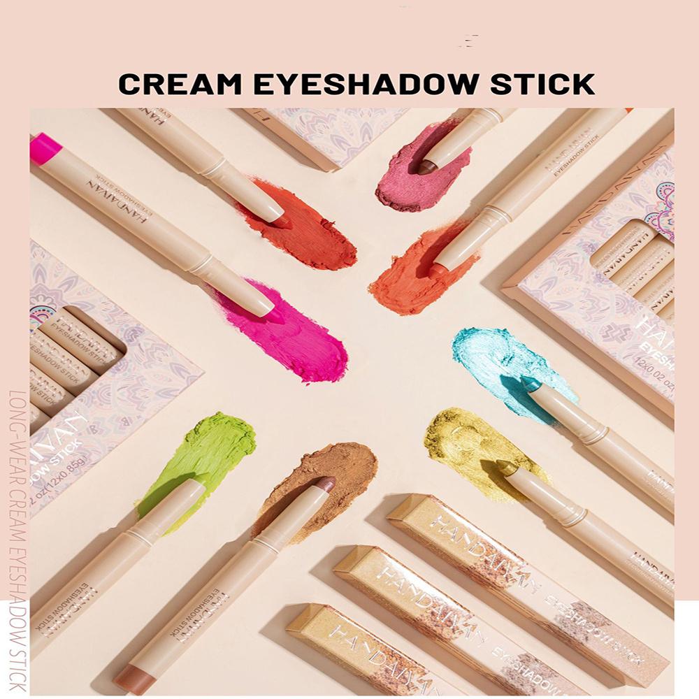 Подводка для глаз Гелевая ручка «Лежащий шелкопряд Русалка» Ручка для теней для век Рождественская ручка для подводки для глаз двойного назначения