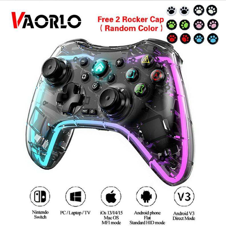 Геймпады для видеоигр, беспроводной контроллер RGB Pro, совместимый с Nintendo Switch/Switch Lite/Switch OLED/Android/IOS/Windows PC/Mobile