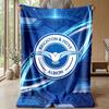 Brighton & Hove Albion Football Print Flannel Blanket, Soft Warm Lightweight Throw Blanket for Sofa Bed Camping