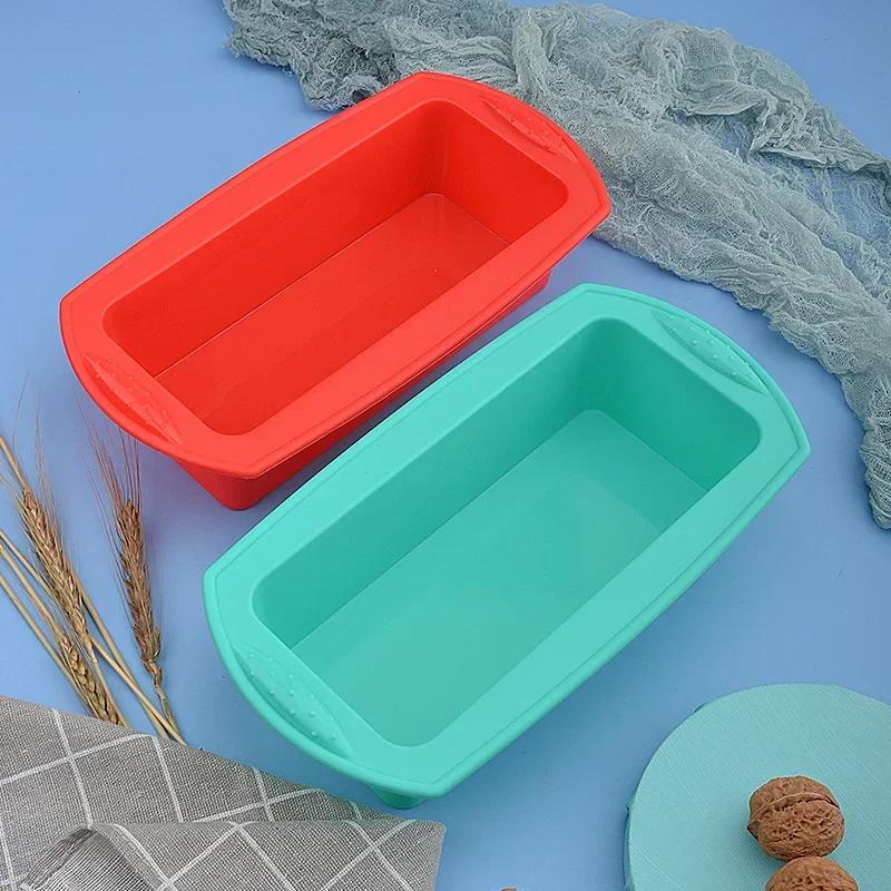 Длинная квадратная форма для выпечки для блюд, 11-дюймовая прямоугольная силиконовая форма для хлеба, форма для кекса, форма для тостового хлеба