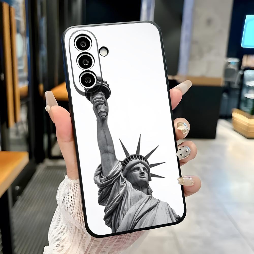 Statue Of Liberty Phone Case For Samsung A25 A13 A33 5G A54 A36 A35 A56 A52 A14 Shockproof Soft Cover