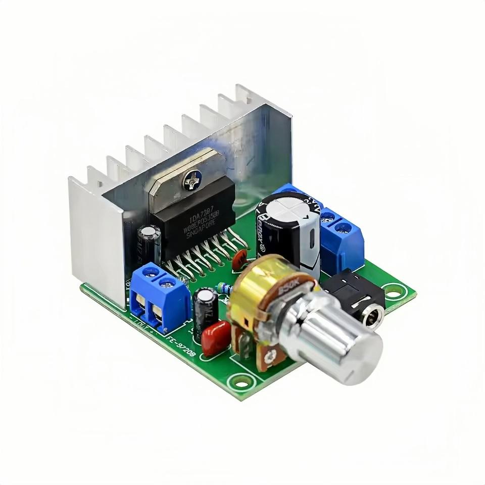 AC / DC 12V TDA7297 2x15W Цифровой аудио усилитель DIY Kit Двухканальный модуль