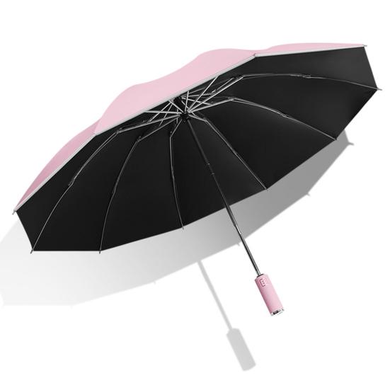 Rain Umbrella Wind-resistant Aluminum Alloy Bracket Outdoor Sun Rain Reverse Folding Umbrella for Going Out