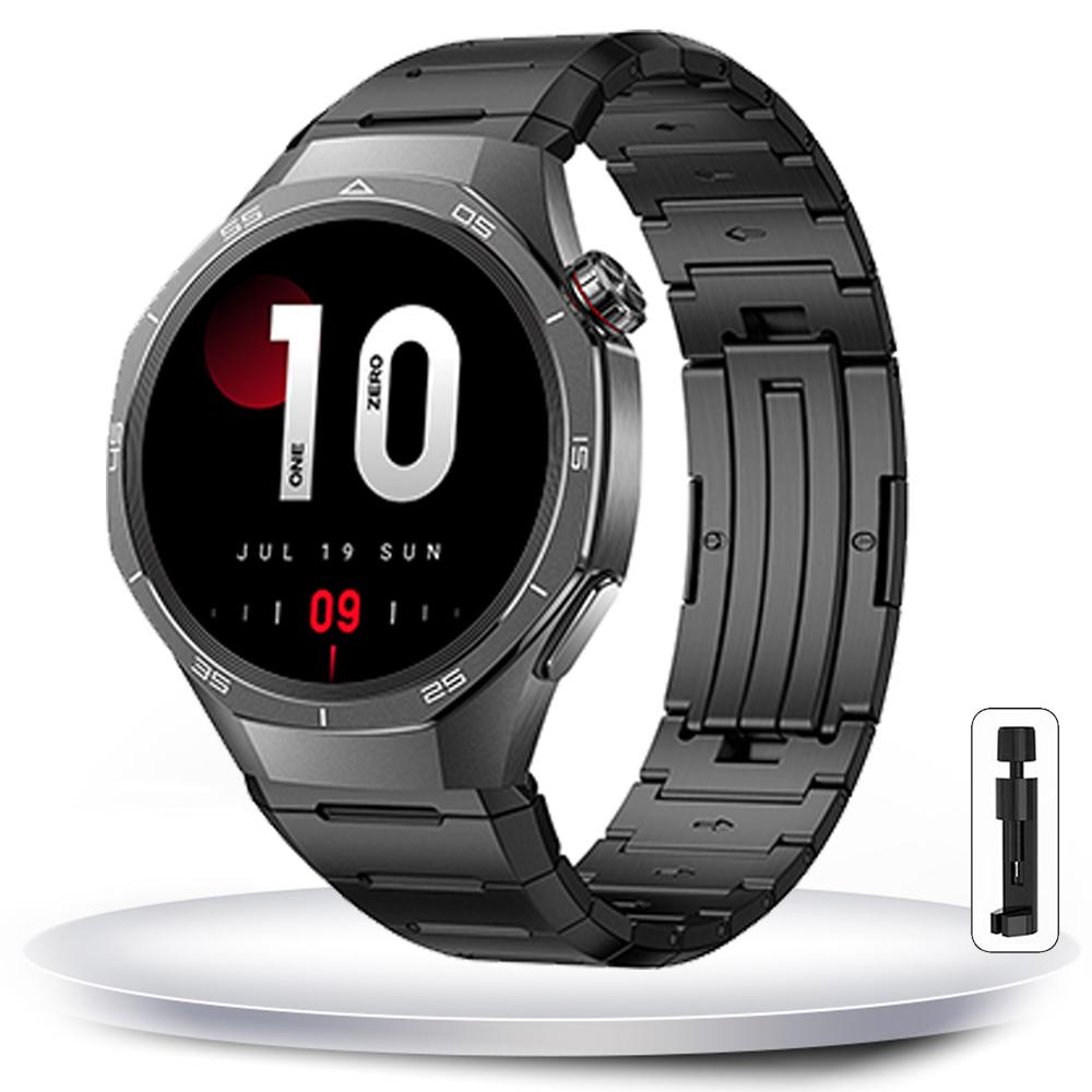 Роскошный ремешок из нержавеющей стали для Huawei Watch GT5 Pro Металлический ремешок без зазоров для Huawei Watch GT4 Pro Специализированный мужской стиль
