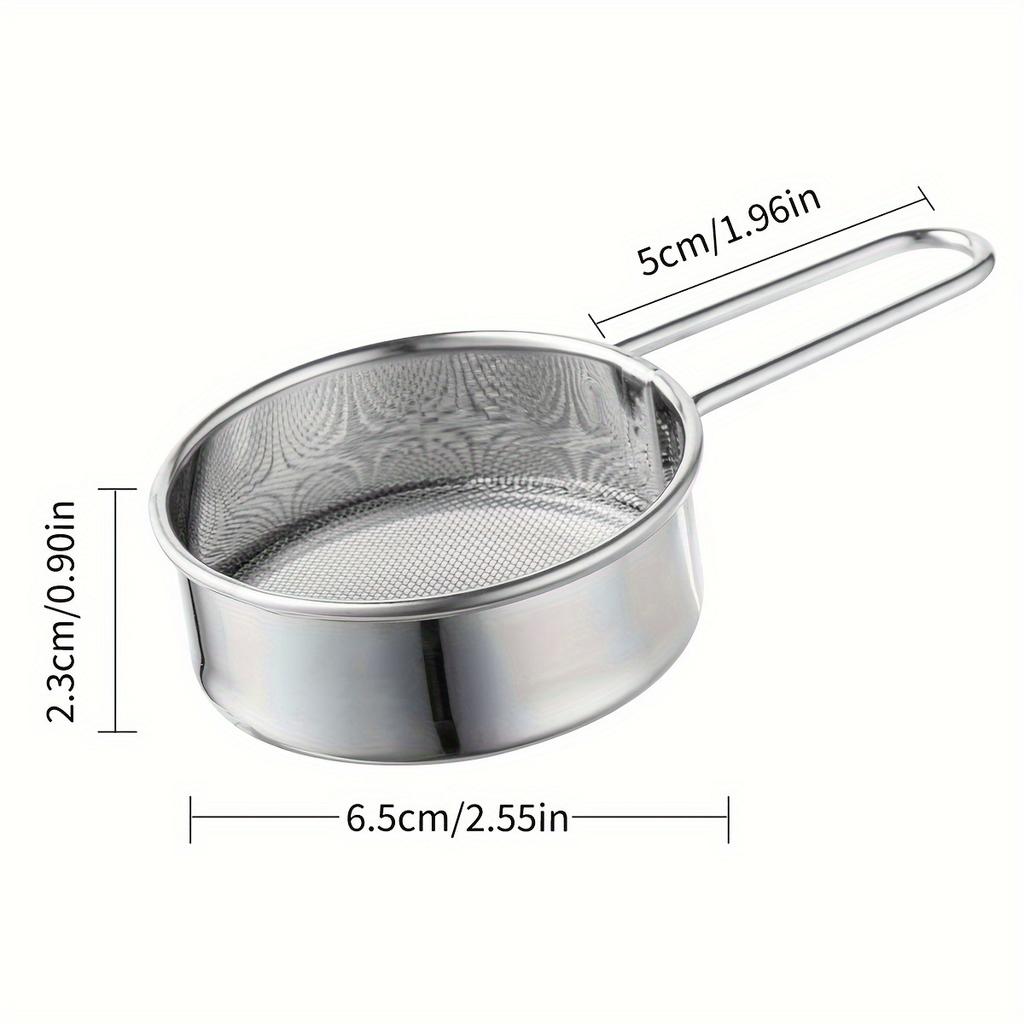 Мелкоячеистое сито из нержавеющей стали, сито для порошка матча, какао, кофе, муки и сахарной пудры, незаменимый кухонный инструмент