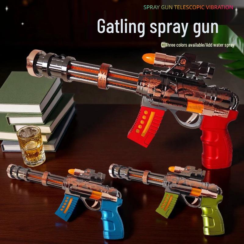 Gatling Electric Sound & Light Spray Gun Toy for Kids