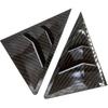 2Pcs Rear Louver Window Compatible for Toyota Mark X Reiz 05-09 ABS Carbon Fiber Side Shutter Cover Trim Sticker Vent Scoop Accessories