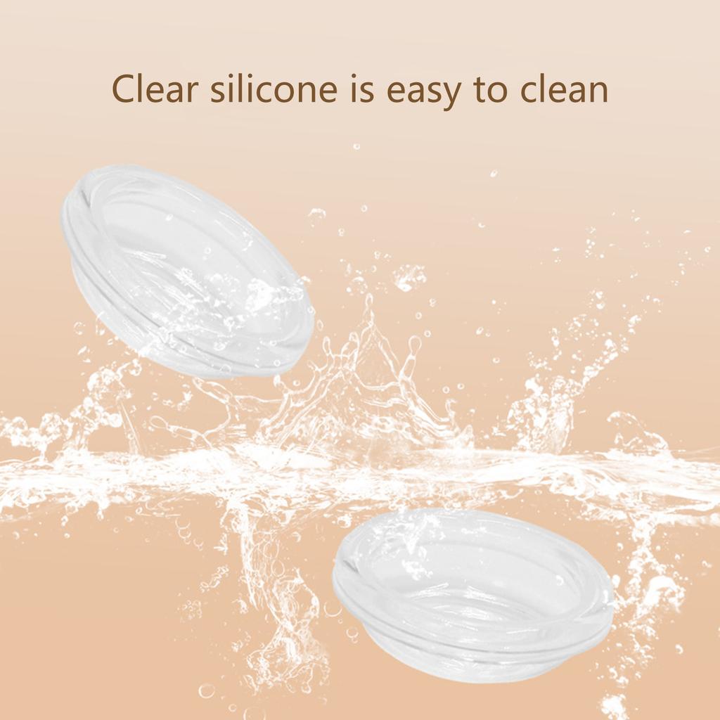 Reusable Breast Pump Diaphragm Replacement Membrane Multi Brand Compatibility Designing To Prevent Milk Leakage White